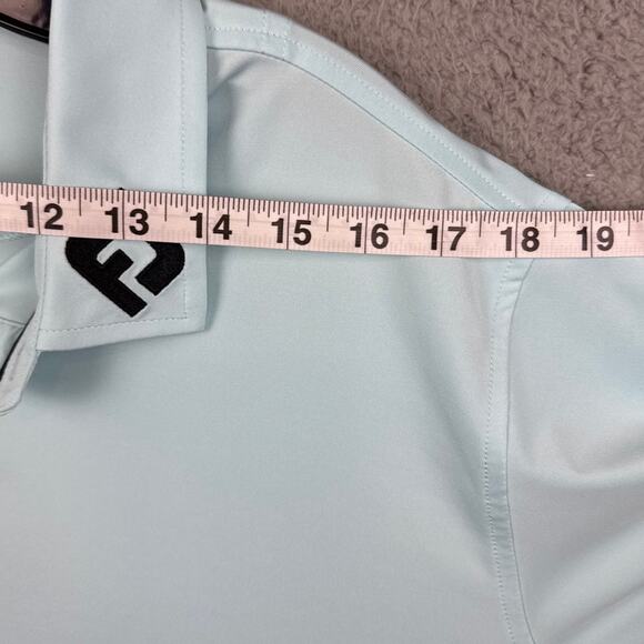 FootJoy Men's Polo Shirt Moisture Wicking Size L Performance Golf Athletic Wear - Picture 5 of 8